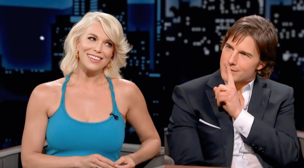 Hannah Waddingham on Jimmy Kimmel Live discussing her role in Smurfs and working with Tom Cruise